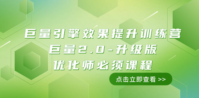 （7887期）巨量引擎·效果提升训练营：巨量2.0-升级版，优化师必须课程（111节课）插图