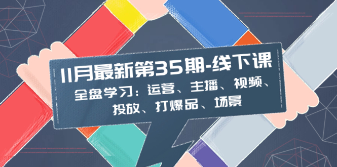 （8314期）11月最新-35期-线下课：全盘学习：运营、主播、视频、投放、打爆品、场景插图