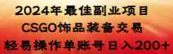 （8941期）2024年最佳副业项目 CSGO饰品装备交易 轻易操作单账号日入200+插图