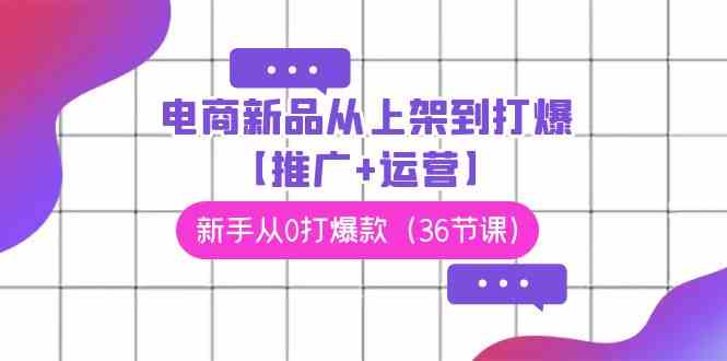 （9286期）电商 新品从上架到打爆【推广+运营】，新手从0打爆款（36节课）插图