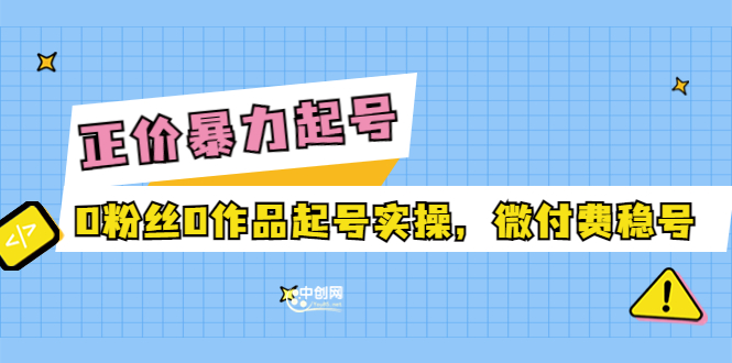 （3377期）正价暴力起实操号：0粉丝0作品起号实操，微付费稳号插图