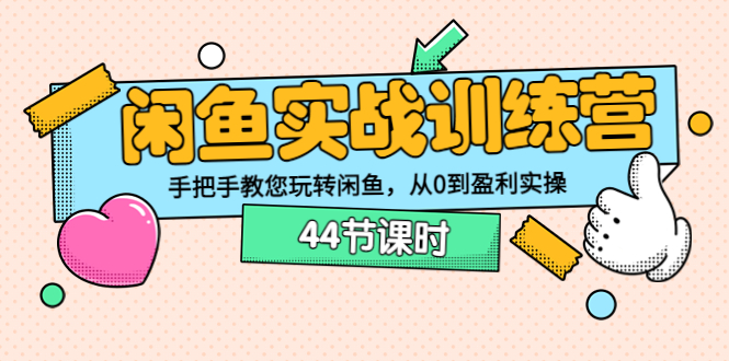 （3416期）闲鱼实战训练营：手把手教您玩转闲鱼，从0到盈利实操（44节课时）插图