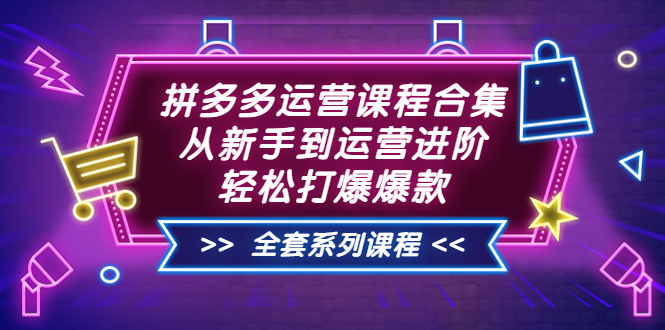 （3415期）拼多多运营课程合集：从新手到运营进阶，轻松打爆爆款（全套系统课程）插图