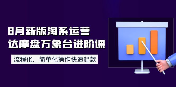 （3855期）8月新版淘系运营达摩盘万象台进阶课：流程化、简单化操作快速起款插图