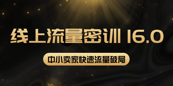 （3962期）2022秋秋线上流量密训16.0：包含 暴力引流10W+中小卖家流量破局技巧 等等！插图