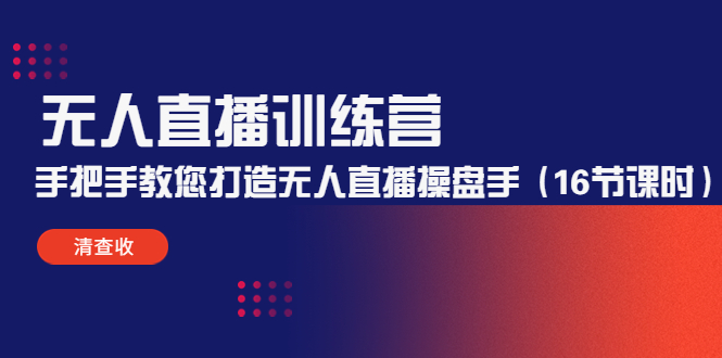 （4561期）无人直播训练营：手把手教您打造无人直播操盘手（16节课时）插图