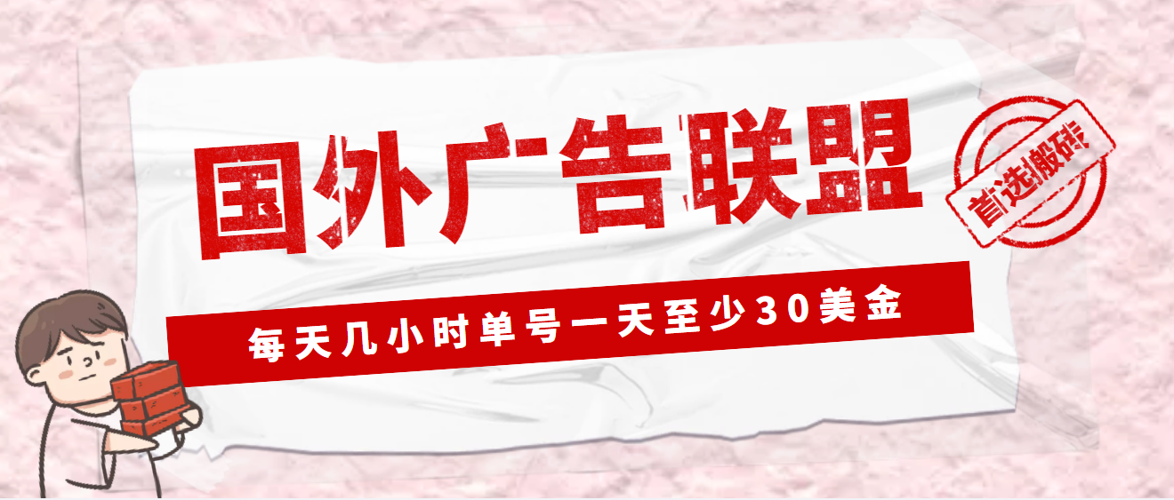 （4662期）外面收费1980最新国外LEAD广告联盟搬砖项目，单号一天至少30美金(详细教程)插图