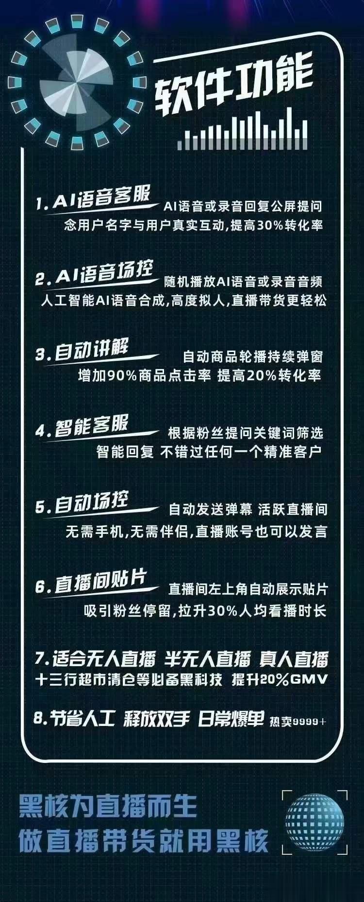 （4733期）【高端精品】外面收费998的黑核AI爆单助手，直播场控必备【永久版脚本】插图2