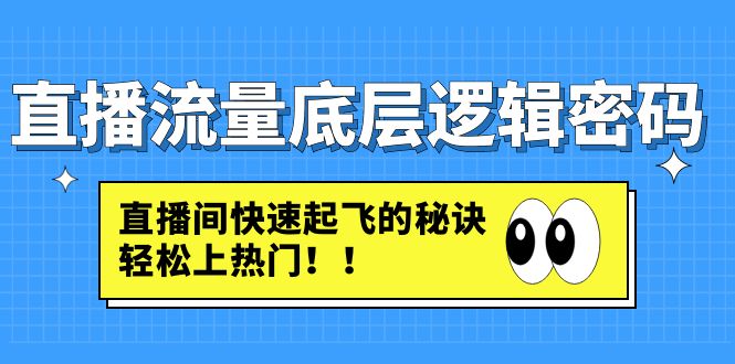 （4756期）直播流量底层逻辑密码：直播间快速起飞的秘诀，轻松上热门插图