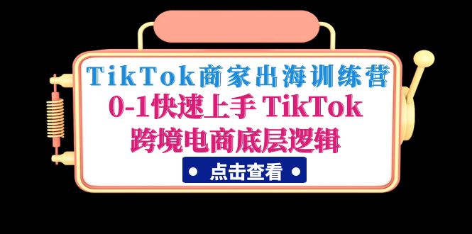 （4795期）TikTok商家出海训练营：0-1快速上手 TikTok跨境电商底层逻辑(无中创水印)插图