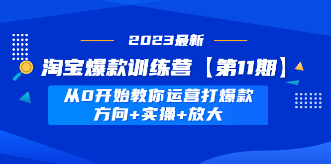 （4784期）淘宝爆款训练营【第11期】 从0开始教你运营打爆款，方向+实操+放大插图