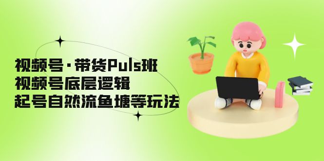 （5027期）视频号·带货Puls班，视频号底层逻辑，起号自然流鱼塘等玩法插图