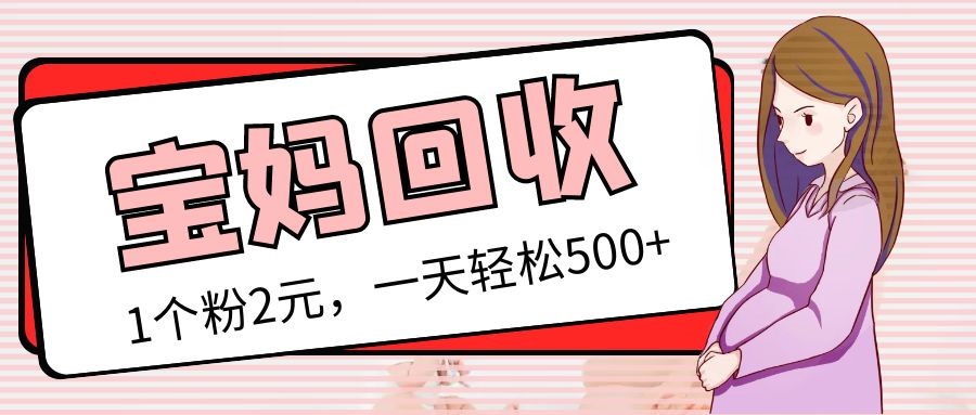 （5169期）最新宝妈粉回收变现计划及胎教音乐高端变现玩法全套教程！（非老玩法）插图