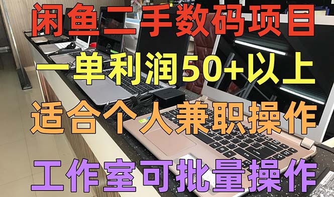 （5275期）闲鱼二手数码项目，个人副业低保收入一单50+以上，工作室批量放大操作插图