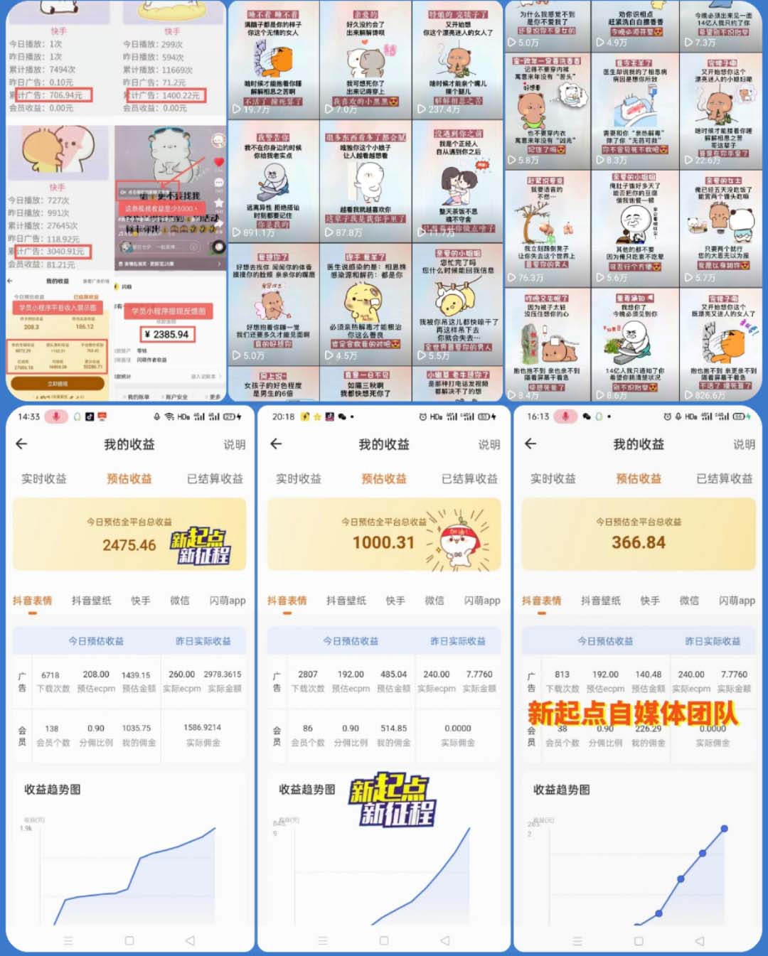 （5444期）动态背景表情包取图小程序，1万播放量收益10~15元，一条大热门赚几千上万插图1