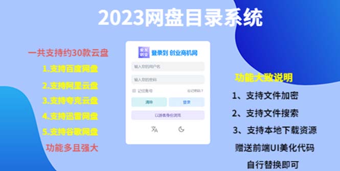 （5470期）（项目课程）2023网盘目录运营系统，一键安装教学，一共支持约30款云盘插图