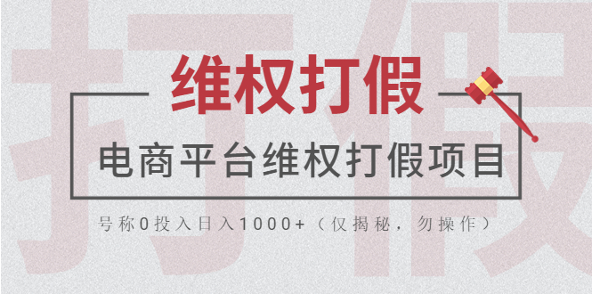 （5709期）电商平台维权打假项目，号称0投入日入1000+（仅揭秘，勿操作）插图