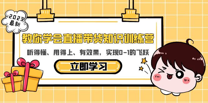 （5917期）教你学会直播带货知识训练营，听得懂、用得上、有效果，实现0-1的飞跃插图