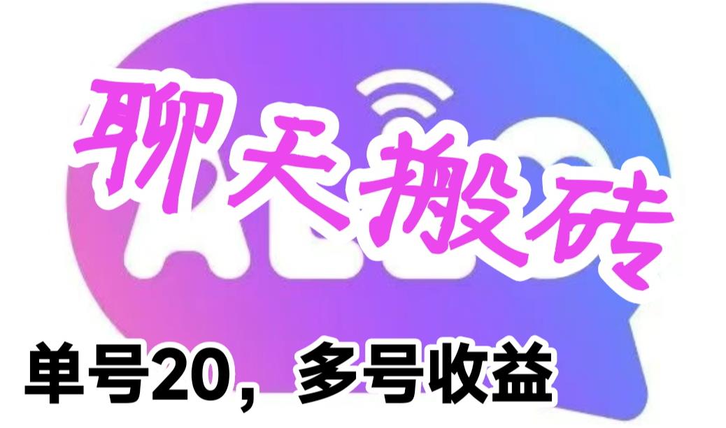 （6376期）最新蓝海聊天平台手动搬砖，单号日入20，多号多撸，当天见效益插图