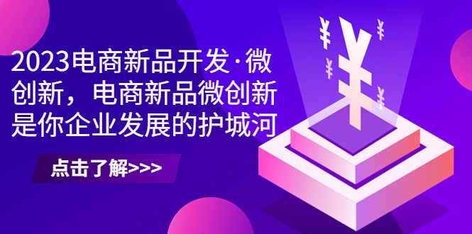 （6759期）2023电商新品开发·微创新，电商新品微创新是你企业发展的护城河插图