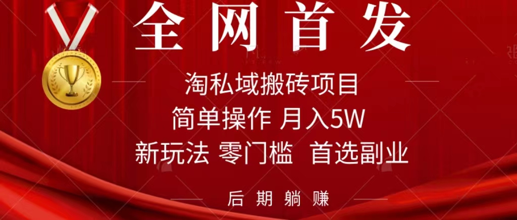 （7473期）淘私域搬砖项目，利用信息差月入5W，每天无脑操作1小时，后期躺赚插图