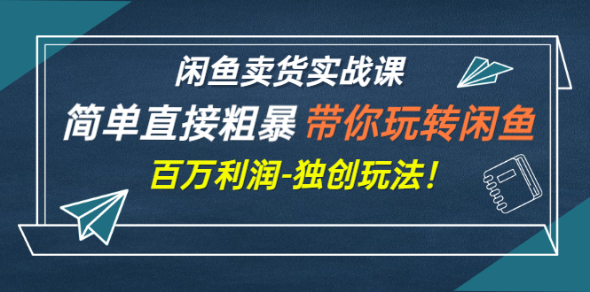 （2782期）闲鱼卖货实战课，简单直接粗暴，带你玩转闲鱼-百万利润-独创玩法！插图