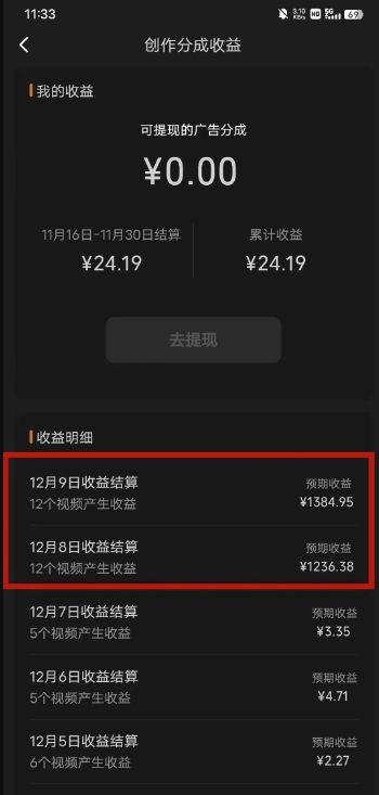 最新撸视频号作创者益收课程，测通了视频号分成计划，一天百来块！_80楼网创