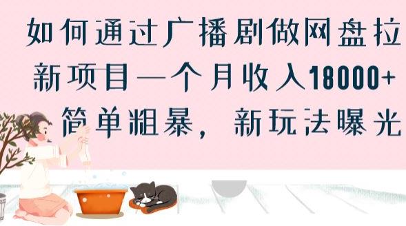 如何通过广播剧做网盘拉新项目一个月收入18000+，简单粗暴，新玩法曝光【揭秘】