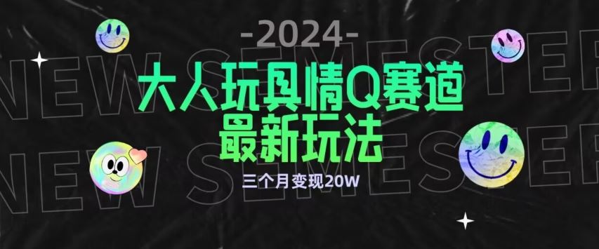 全新大人玩具情Q赛道合规新玩法，公转私域不封号流量多渠道变现，三个月变现20W【揭秘】插图