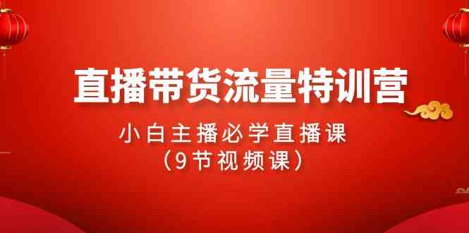 （9592期）2024直播带货流量特训营，小白主播必学直播课（9节视频课）插图