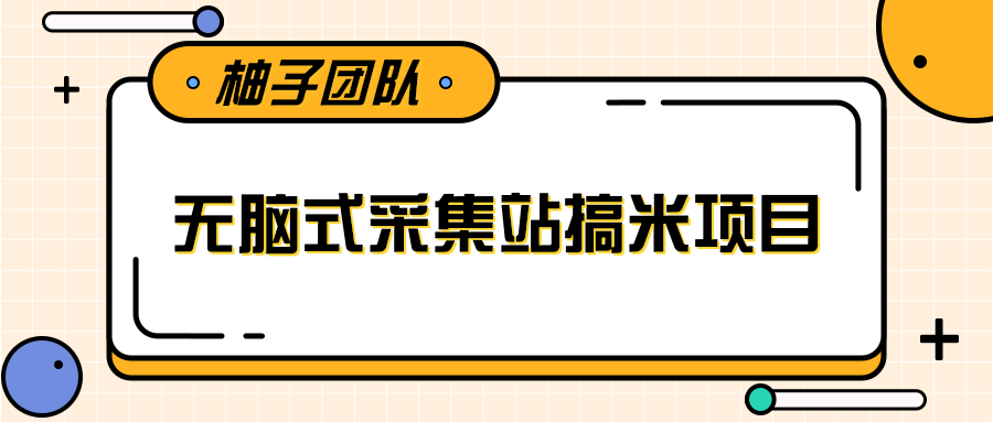 无脑式采集站搞米项目，零基础可批量实现年入百万插图