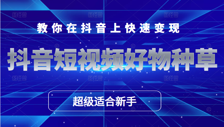 抖音短视频好物种草，超级适合新手，教你在抖音上快速变现插图