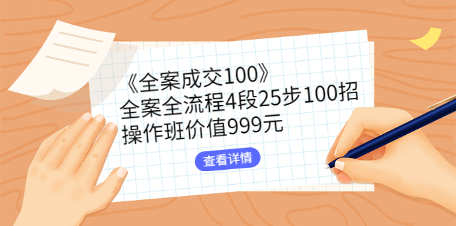 《全案成交100》全案全流程4段25步100招，操作班价值999元插图