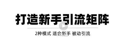 2种引流矩阵搭建模式，掌握1种，每天引流轻松破百！【视频教程】插图