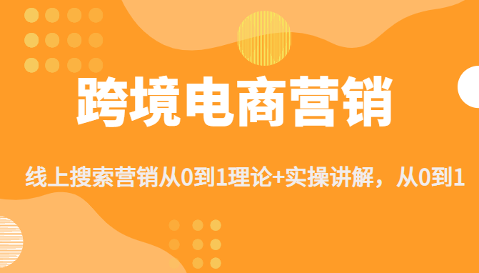 跨境电商营销:线上搜索营销从0到1理论+实操讲解，从0到1插图