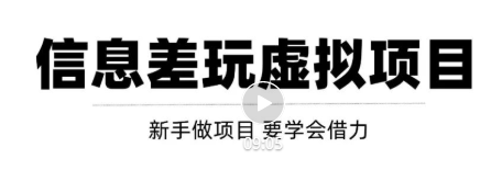 借助信息差操作虚拟项目，互联网大佬都在用（年入百万）！【视频教程】插图