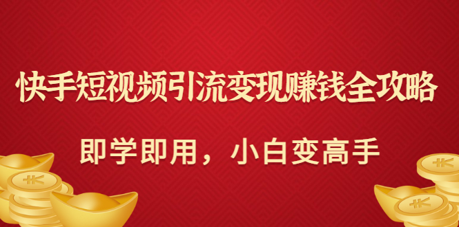 快手短视频引流变现赚钱全攻略：即学即用，小白变高手（价值398元）插图