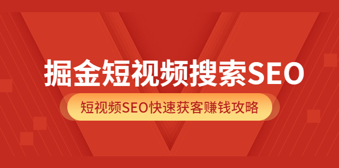 掘金短视频搜索SEO，短视频SEO快速获客赚钱攻略（价值980元）插图