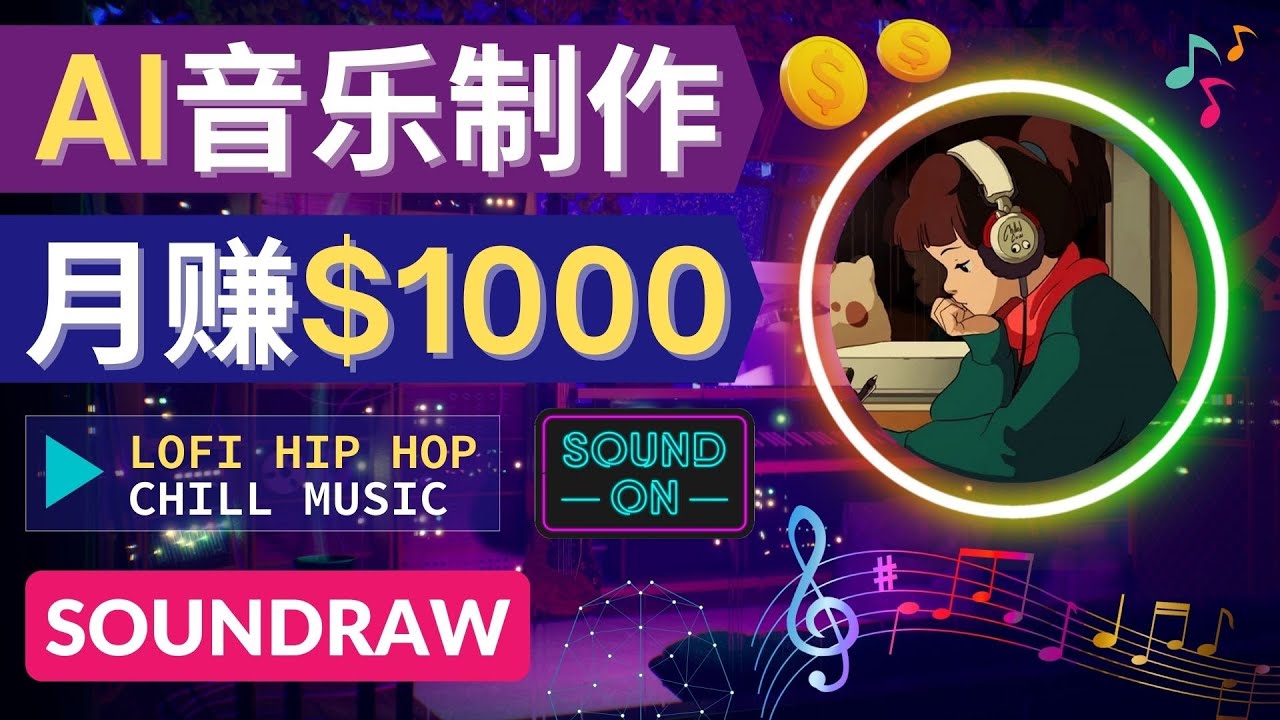 无需任何音乐基础： 使用AI软件制作Lofi Hip Hop Chill Music 月赚1000美元插图