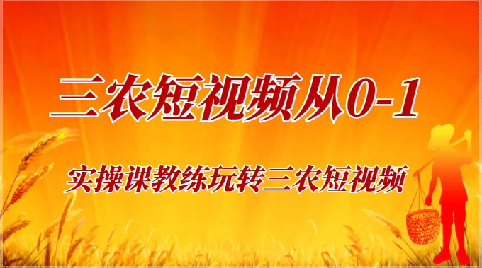 《三农短视频从0-1》30节实操课教练玩转三农短视频插图