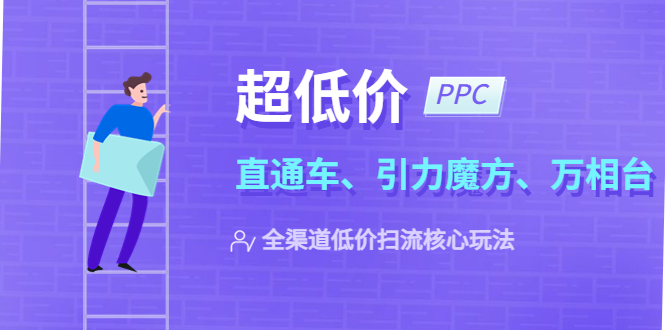 2023超低价·ppc—“直通车、引力魔方、万相台”全渠道·低价扫流核心玩法插图