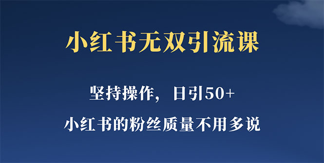 小红书无双课一天引50+女粉，不用做视频发视频，小白也很容易上手拿到结果插图