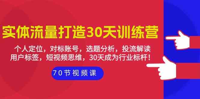 （9782期）实体-流量打造-30天训练营：个人定位，对标账号，选题分析，投流解读-70节插图