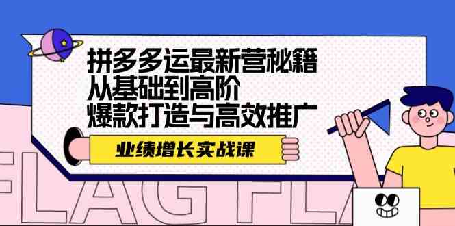 拼多多运最新营秘籍：业绩增长实战课，从基础到高阶，爆款打造与高效推广插图